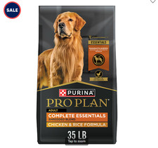 Purina Pro Plan Complete Essentials Shredded Blend Chicken Rice Dry Food 35 lbs.