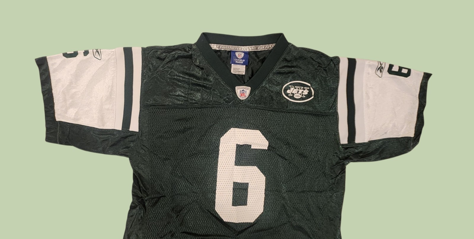 Reebok NFL New York Jets #6 Sanchez Jersey Size Youth Extra Large  thumbnail 3