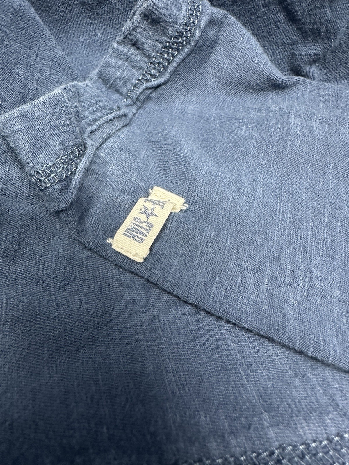 Converse 1/4 Button Pullover Men Size Medium Blue… - image 5