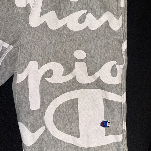 Champion Reverse Weave Shorts Small grau Allover Print Baumwollfleece gefüttert - Bild 2 von 8