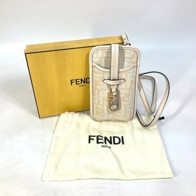 FENDI 7AS131 Smartphone case Zucca Logo Phone Pouch Orlock