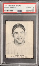 1947 Tip Top Bread Yogi Berra Psa Authentic True Rookie Card. rookie card picture