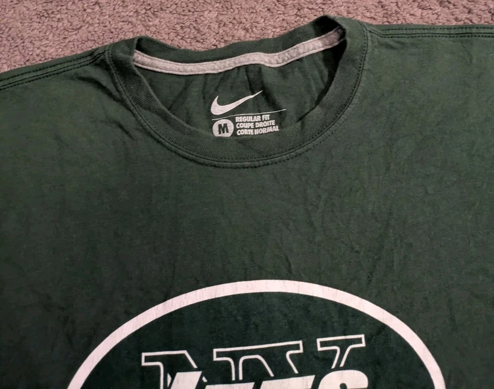 耐克纽约喷气机队 Tim Tebow #15 绿色 T 恤球衣男式 M 码 — 第 3/4 张图片