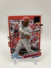Elly De La Cruz 2023 Donruss Clearly Baseball Rated Rookie /50 Reds RC