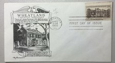 Wheatland James Buchanan Home Lancaster Pennsylvania 1956 FDC Cachet