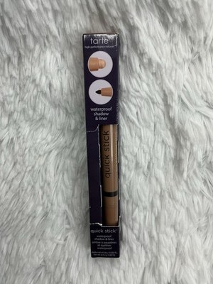 TARTE Quick Stick Waterproof Shadow & Liner ROSE GOLD LUSTER BLACK Full Size NIB