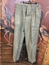 Vintage 60s OG 107 Military Sateen  Pants 30x29 Tagged