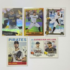 Paul Skenes Lot (5 Cards) - Topps Chrome Panini Prizm Refractor MLB Pirates