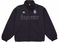 Supreme x Umbro Men's Black Full-Zip Track Jacket Nylon Fleece Size M
