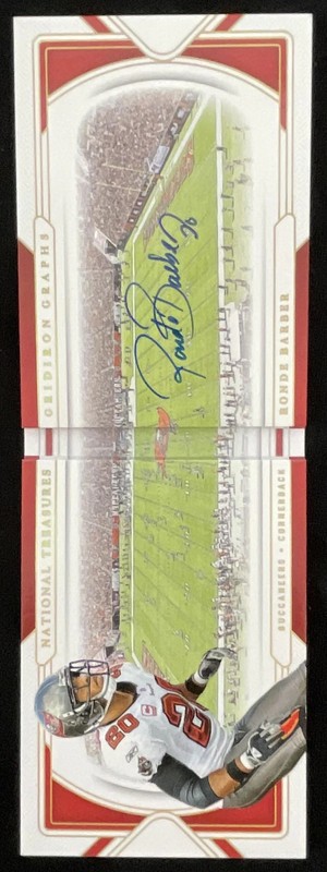 2024 Panini National Treasures Gridiron Graphs #GG-RBR Ronde Barber Auto /10