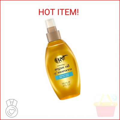 OGX Renewing + Argan Oil of Morocco Weightless Healing Dry Oil Spray, Argan Oil 