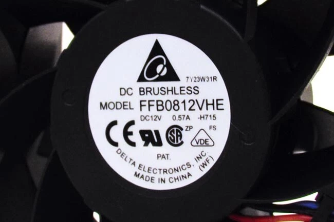 Delta FFB0812VHE 12V 80MM 3-Wire Locked Rotor Sensor Very High Speed Fan - Image 4 of 4