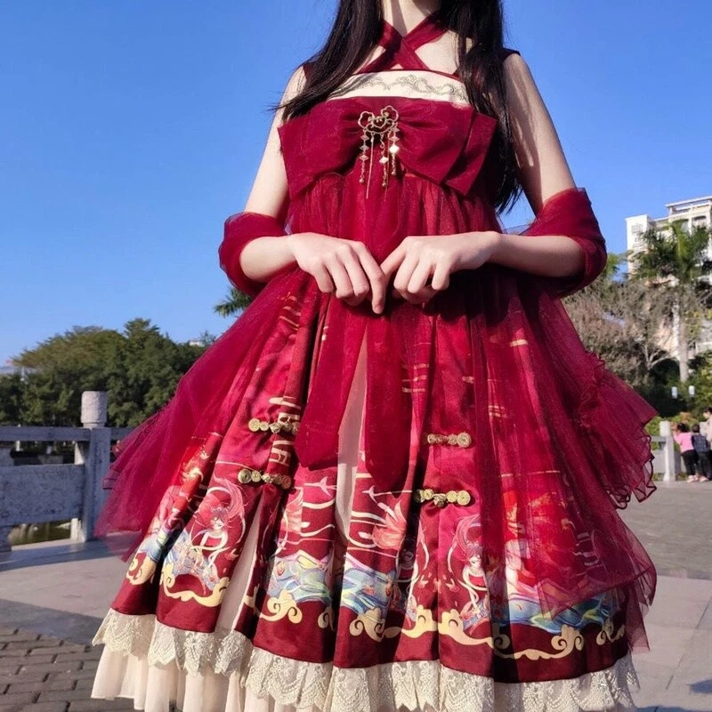Lolita dress red sale