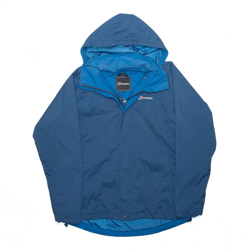 BERGHAUS AQ 2 Blue Hooded Rain Jacket 