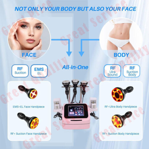 RF Ultrosonic Cavitation Machine Fat Loss 40K 5in1 Body Face Skin Care Slimming - Picture 6 of 15