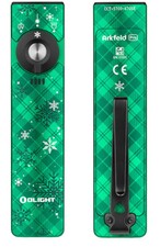 Olight Arkfeld Pro Snowflake Green CW Flat Flashlight, LED/UV/Green Beam, 1300L