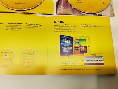 Rosetta Stone Language Japanese Level 1 Open Box with Activation Key - Afbeelding 7 van 15