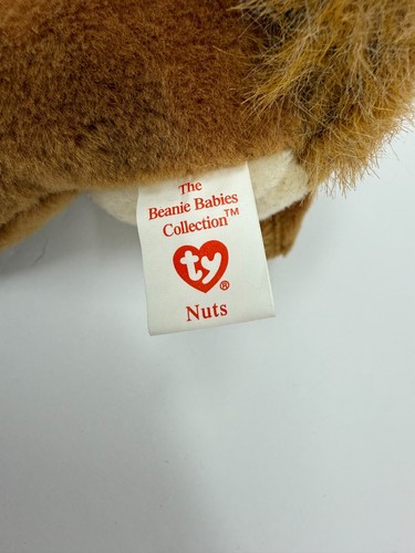 TY Beanie Baby "Nuts" the Squirrel (1996)- With Tag Errors - New - Picture 7 of 9