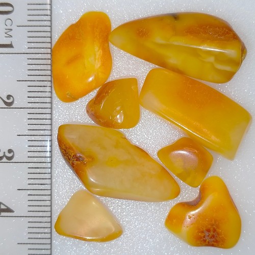 Amber natural gemstones matte polished Amberstone loose pieces bundle lot 27.9ct - Picture 5 of 7