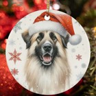 Merry Xmas Anatolian Shepherd Dog Santa Winter Christmas Ornament Gift Decor