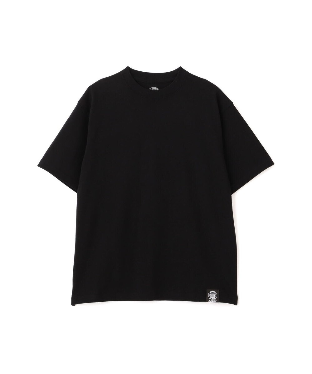 【AVIREX】VARSITY LEATHER LOGO T-SHIRT 直営店限定》SIGNATURE VARSITY LEATHER LOGO T-SHIRT