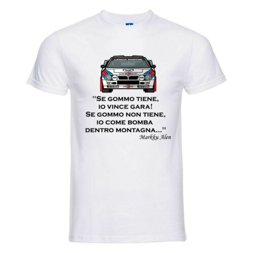 T shirt uomo Stampa Love Lancia 037 Rally Legend car cit Marku Allen pilota  - Photo 1/1