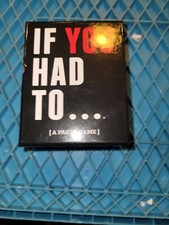 If You Had To...A Party Game For Adults - 250 cards