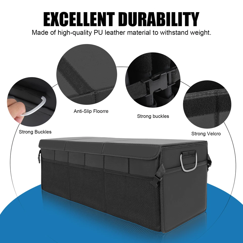 Caja plegable organizadora de maletero plegable para Jeep Wrangler JK/JL negro almacenamiento Foto 3 de 4