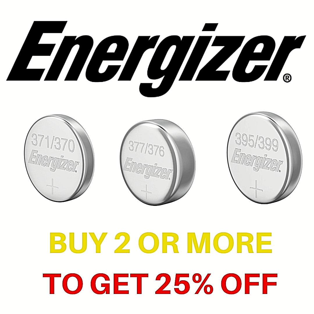 Energizer Watch Batteries 371/370 377/376 364/363 394/380 395/399 321