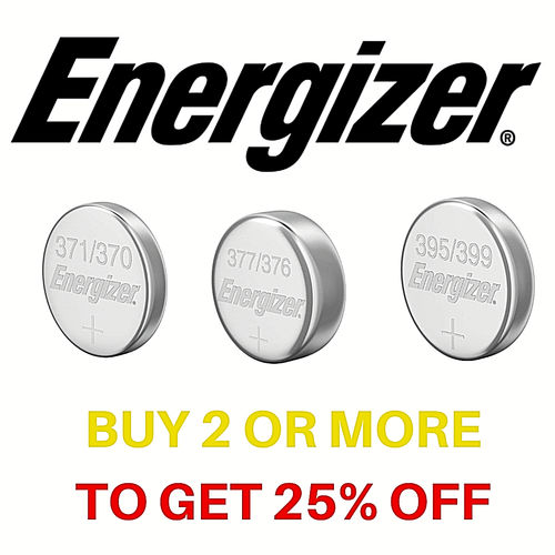 Energizer Watch Batteries 371/370 377/376 364/363 394/380 395/399 321