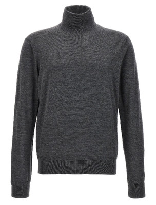Tom Ford Mens Wool Sweater In Light Charcoal