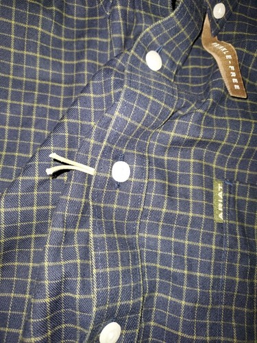 Ariat faltenfreies Langarm Button Down Hemd Gr. XXL blau kariert Clement - Bild 8 von 14