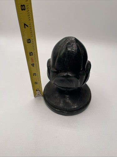 Vintage Green Acorn Aluminum Fence Post Decoration Piece 6” Tall - Picture 5 of 5