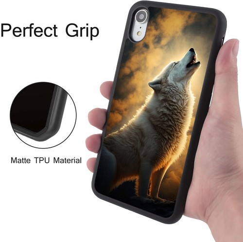 moon sky wolf forest For Google Motorola Moto Apple iPhone Rugged Case - Picture 14 of 25