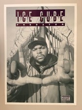 ICE CUBE, THE PREDATOR,HIP-HOP, AFFICHE RARE 1992, LA DERNIÈRE !!