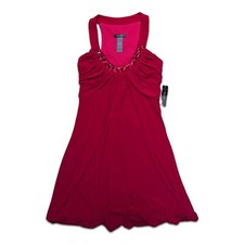 Womens Bisou Bisou dress Fuchsia Rhinestone Knee Length Party Dress Size 4 NWT