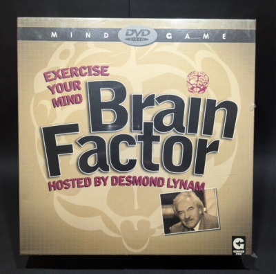 Neu versiegelt - Gehirnfaktor Trainieren Sie Ihren Geist DVD Brettspiel von Desmond Lynam