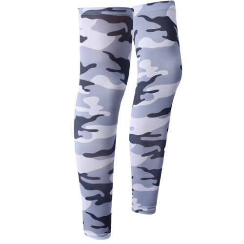 Cycling Leg Warmer Leg Sleeves Outdoor Sports Cycle Knee Ice Silk Leg Covers ♢ - Imagen 12 de 26