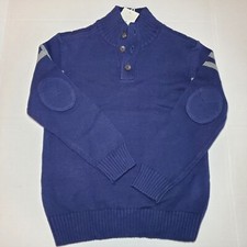 NWT Hope  Henry Mock Neck Button Placket Sweater Organic Cotton Sz S