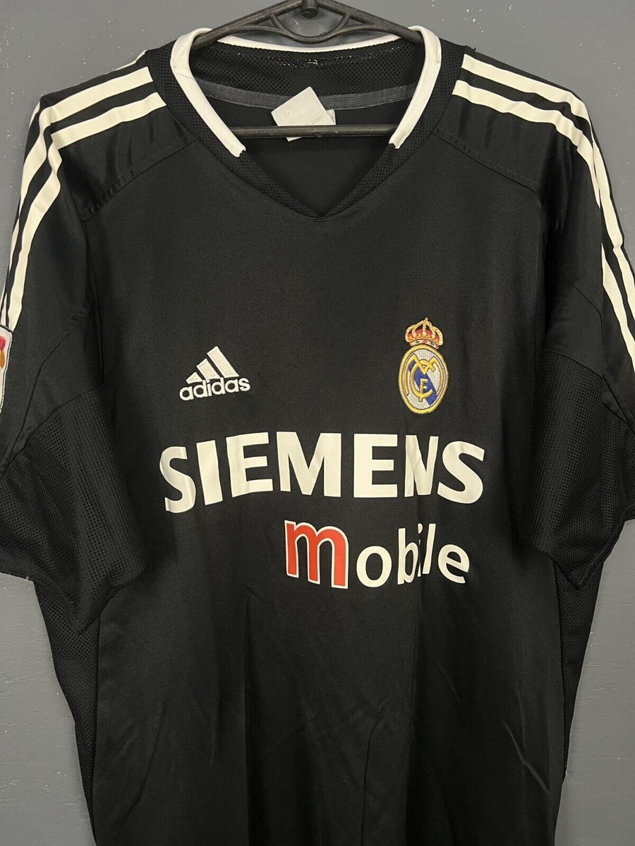 MENS FC REAL MADRID 2004/2005 ZIDANE SOCCER FOOTBALL SHIRT JERSEY