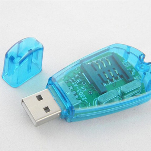 USB Cellphone Standard SIM Card Reader Cloner Copy Writer SMS Backup GSM/CDMA+CD - Zdjęcie 4 z 6