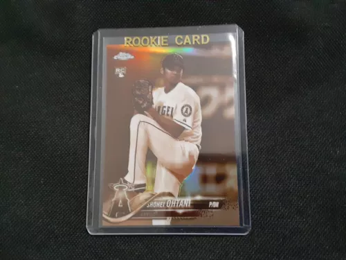 2018 Topps Chrome Shohei Ohtani RC Sepia Refractor Card # 150 Los Angeles Angels