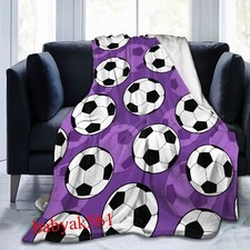 Image of Football 3D Flannel Blanket Soft Warm Sofa Throw Over Blanket  Kids Gift