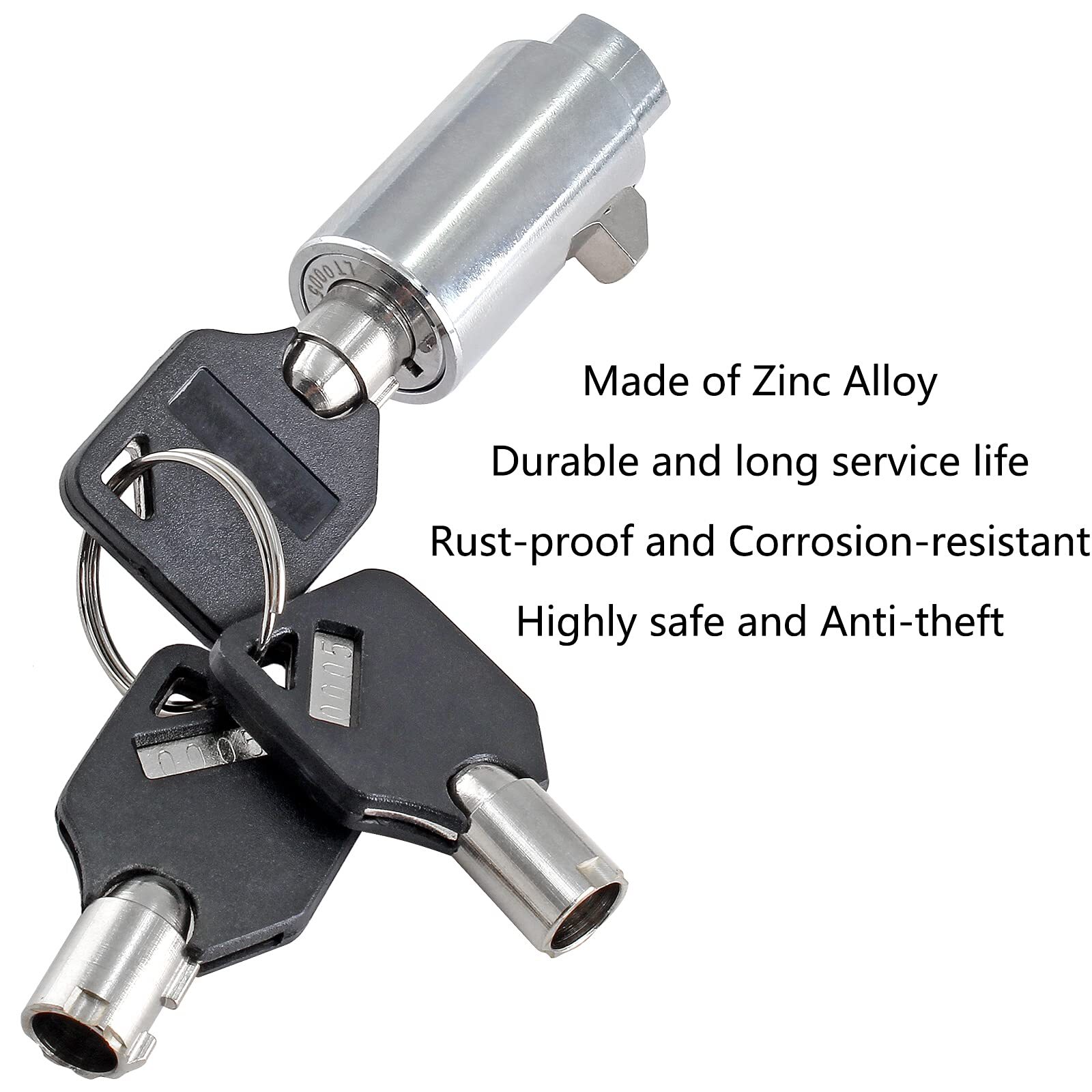 2 Sets High Security Vending Machine Lock and Key Soda Candy Machine ...