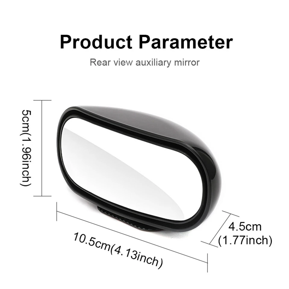 360° Adjustable Wide Angle Side Blind Spot Rear Mirror Parking Auxiliary For Car - Image 2 of 4