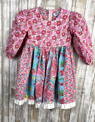 Unbranded Floral Girls Dress Size 6 By Dianne 