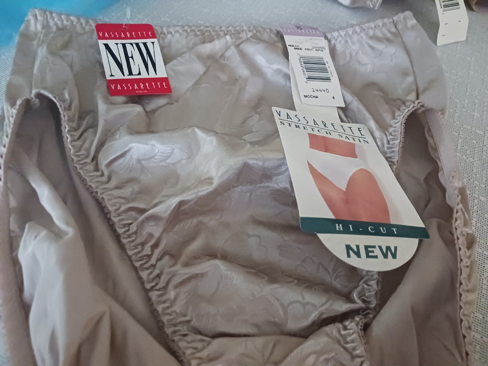 Vintage Vassarette Stretch Satin Hi Cut Panties, 8 eBay