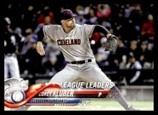 2018 Topps  Corey Kluber #37 Cleveland Indians Baseball Card