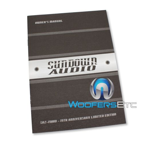SUNDOWN AUDIO SAZ-1500D LIMITIERTE EDITION MONOBLOCK SUBWOOFER BASSVERSTÄRKER NEU - Bild 10 von 11