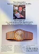 1984 Magazine Advertisement Concord Collection Watched Centurion Executive